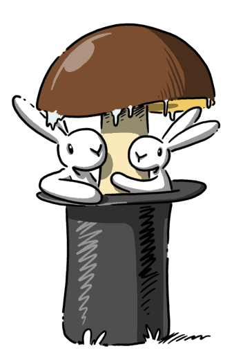 Bob a Bobek králíci v klobouku s houbou